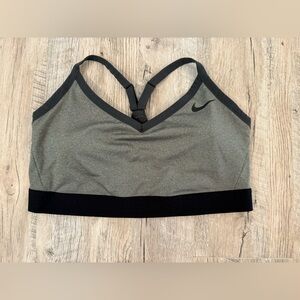 Nike Gray and Black Sports Bra